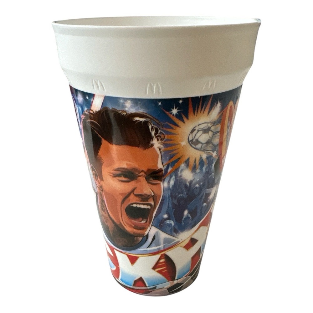 New 2026 McDonald's FIFA World‎ Cup Adult Happy Meal Cup David Beckham